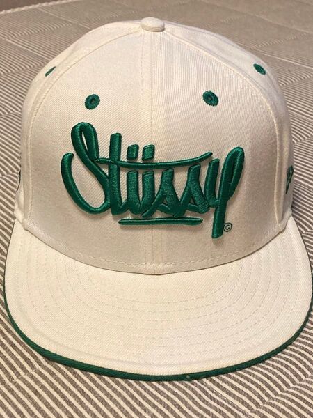 希少!00s STUSSY ステューシー × NEW ERA キャップ