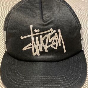 激レア!00`s STUSSY ステューシー 25周年記念 メッシュキャップ ブラック