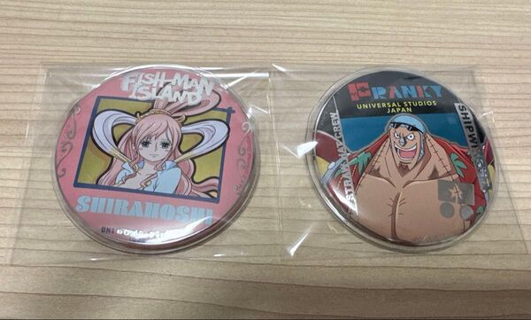 onepiece ワンピース ユニバ USJ 缶バッジ しらほし フランキー