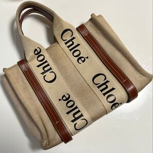 Chloe クロエ woodyトートバッグ スモールトート