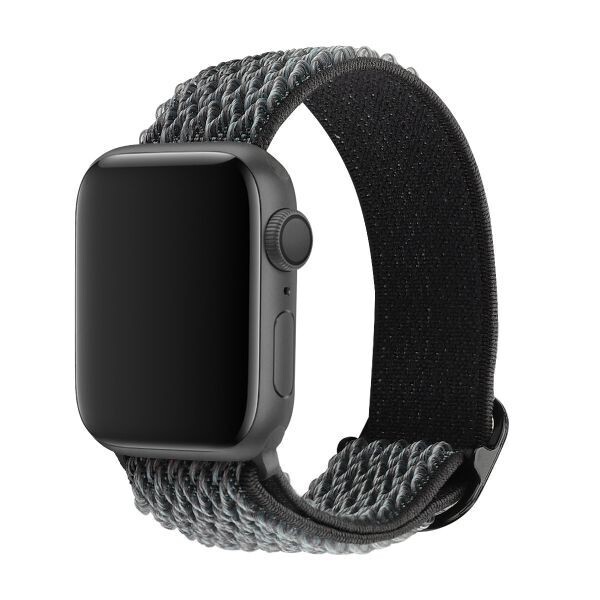 38/40/41mm 曇りグレー Apple Watch用 バンド ナイロン製弾性 アップルウォッチ SE/8/7/6/5/4/3/2/1に対応