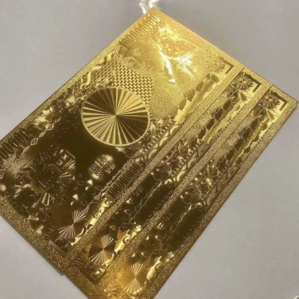 送料0 数量限定 金運・財運UP 純金24k 1億円札 3枚セット 縁起もの キラキラ