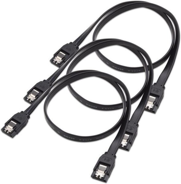 送料無料 3本セット 45CM SATA ケーブル ストレート型型 Sata3 シリアル ATA3.0 ケーブル 6 Gbps対応 SSDとHDD増設