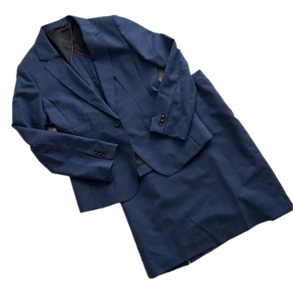 HILTON ヒルトン セットアップスーツ 上17号 下15号 レディース 洋服の青山