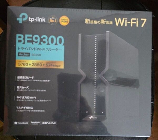 BE9300 トライバンドWi-Fi 7ルーター Archer BE550