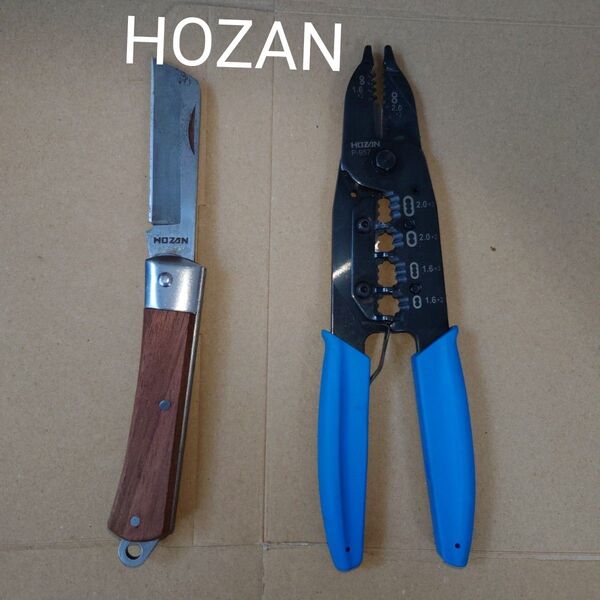 HOZAN ホーザン VVFストリッパ P-957 + 電工ナイフ Z-683