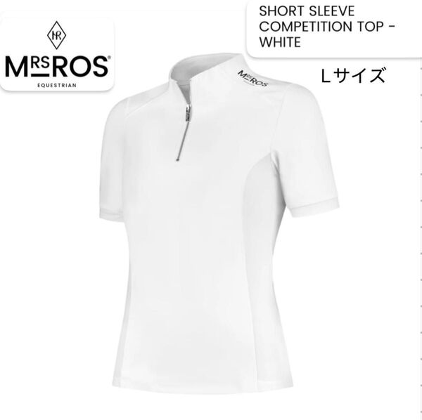 MRS.ROS ミセスロス ショートスリーブ競技用トップス ホワイト Lサイズ
