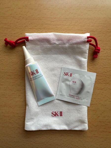 SK-II ジェノプティクス インフィニットオーラエッセンス美容液とジェノプティクスCCプライマーのサンプルセット