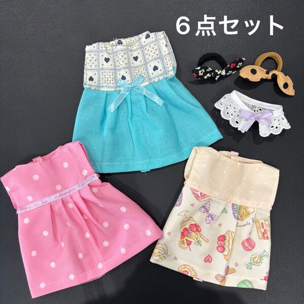 ハンドメイド ワンピース つけ襟 まとめ 服 ネネちゃん メルちゃん