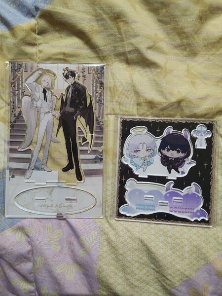 泉月と聡一 アクリルスタンド 缶バッジ AGF