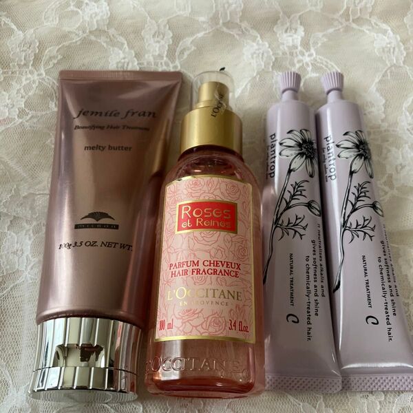ミルボン ジェミールフラン メルティバタ、L'OCITANE RRヘアミスト 100ml 他 合計4点セット