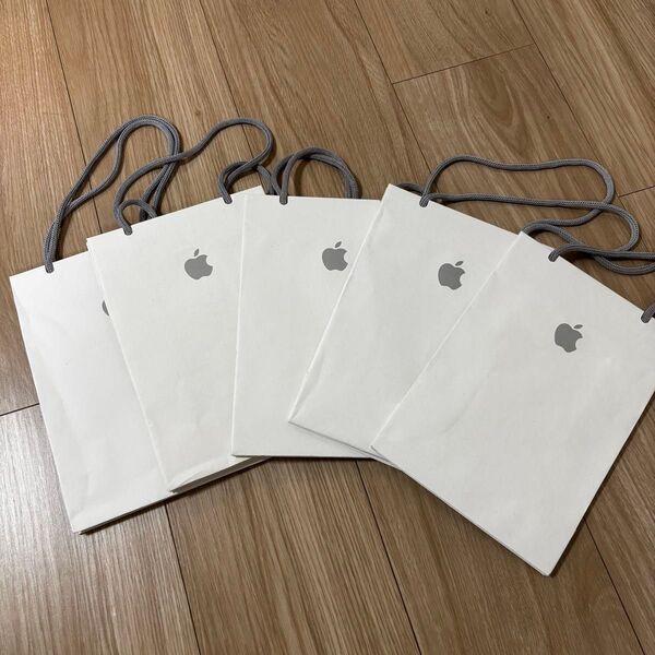 Apple Store紙袋 小 5枚セット ショッパー