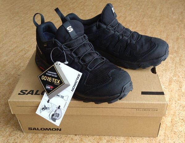 未使用品(サロモン)SALOMON X WARD LEATHER GTX (サイズ:26.5cm)防水/ゴアテックス