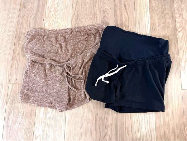 マタニティ 半ズボン ショートパンツ Lサイズ 2枚組