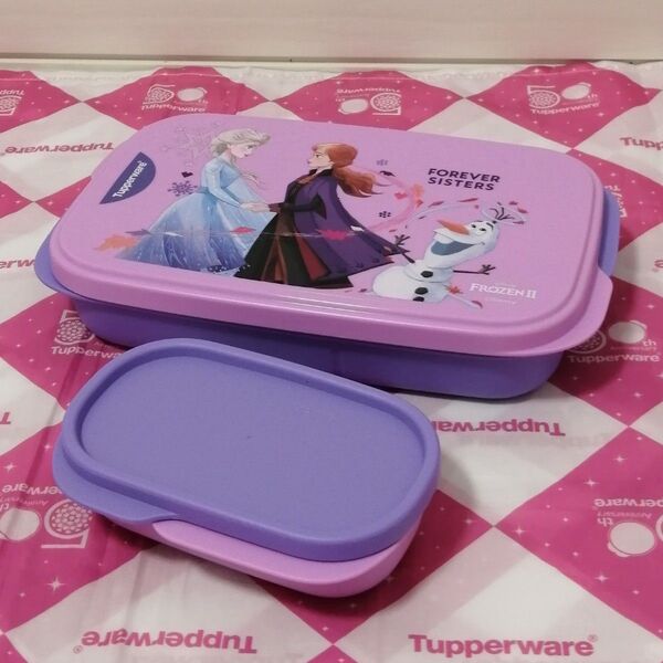 タッパーウェア ランチケース アナと雪の女王 お弁当箱 ランチボックス ディズニー Tupperware