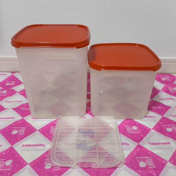タッパーウェア MMスクエア #3 & #4(すのこ1枚付)Tupperware