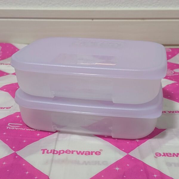 タッパーウェア フリーザーメイト M#1(2個)シアパープル 離乳食保存にも Tupperware