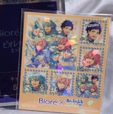 Biore×あんさんぶるスターズ!! オリジナルフォトプリント風シール あんスタ fine ビオレ