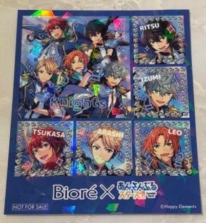 Biore×あんさんぶるスターズ!! オリジナルフォトプリント風シール あんスタ Knights ビオレ