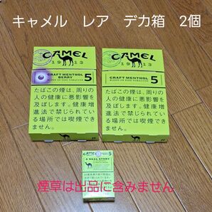 美品 CAMEL キャメル レア デカ箱 2個