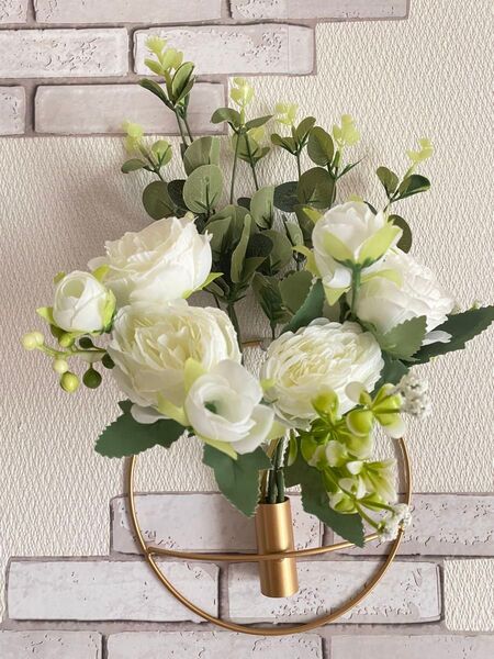 SALE フェイクフラワー 造花 壁掛け花 北欧風インテリア 3点セット