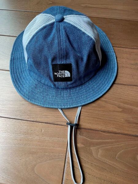 ノースフェイス スクエアロゴメッシュハット キッズ KL 54〜56センチ 美品 帽子