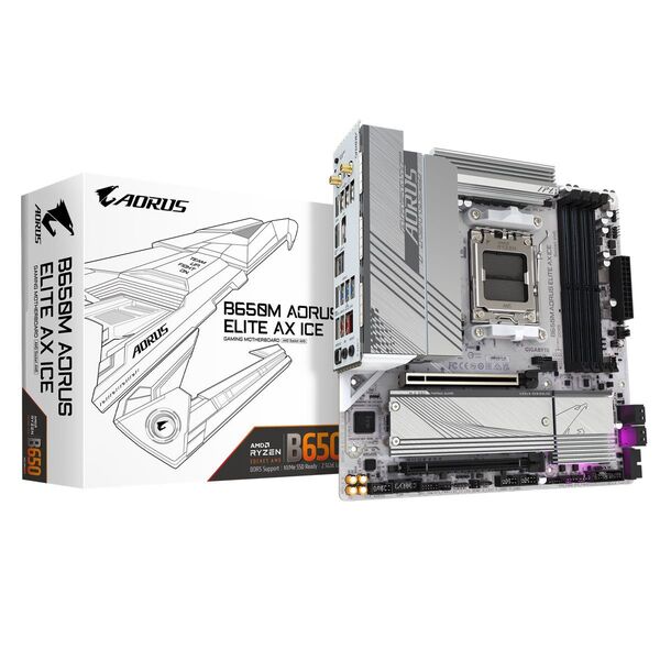 【新品・未使用】B650M AORUS ELITE AX ICE