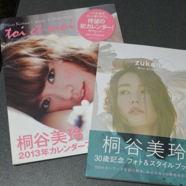 2冊セット 桐谷美玲カレンダーフォトBOOK (2013年) toi et moi / ZUKAN 桐谷美玲 帯付き