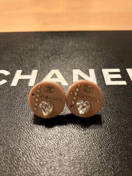CHANEL シャネル ピアスココマーク ラインストーン ハート正規品 ジャンク品