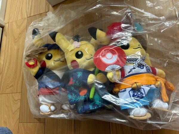 ポケモンセンタートウホク ピカチュウ ぬいぐるみ ねぶた祭り わらじまつり 七夕まつり セット