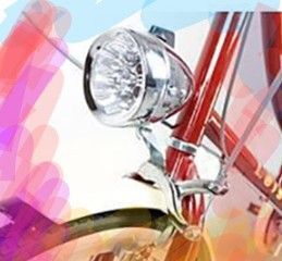 自転車、ライト、ヨーロッパ、バイク、昭和、大正、明治、 レトロ デザイン 砲弾型 LED 電池式