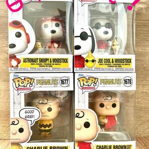 FUNKO POP! スヌーピー 宇宙飛行士 with ウッドストック 他4体セット