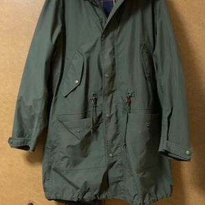 AIGLE フィッシュテールコートジャケット カーキ & キルティングダウンベスト ベージュ