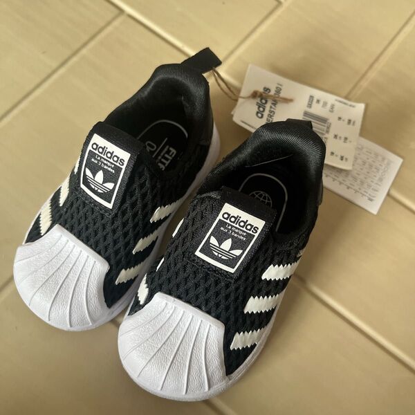 Adidas ベビー 11cm ブラック Superstar ファーストシューズ スーパースター アディダス
