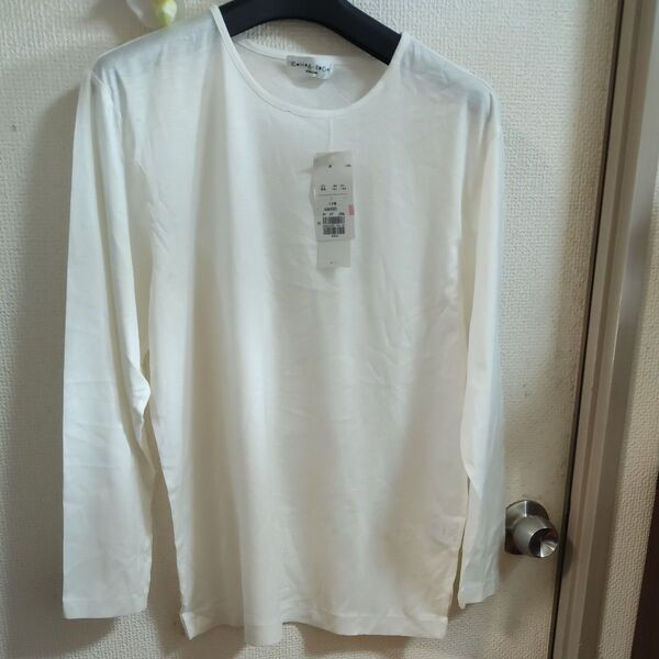 GLOBAL WORK 長袖Tシャツ ロンT オフホワイト Lサイズ 未使用 レナウンCHAGE