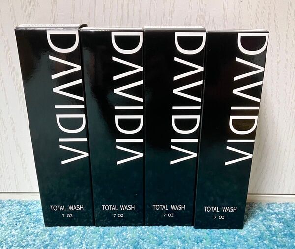 DAVIDIA ダビディア トータルウォッシュ (顔・頭皮用洗浄料)4本セット メンズ用 ラスト