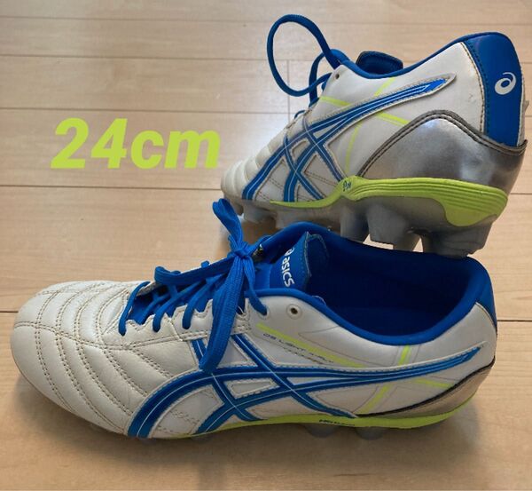 アシックス DSライト x-fly ジュニア サッカースパイク 24cm 白