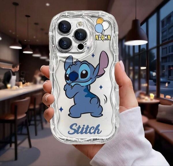 ☆SALE☆iPhone15用 スマホケース ソフトタイプ スティッチ