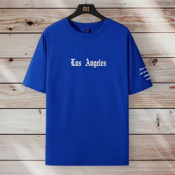 ☆SALE☆Manfinity Men's Tシャツ 3XL BLUE バックプリント