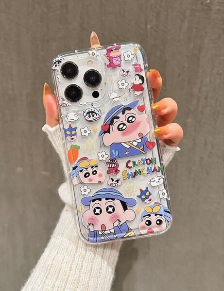 ☆SALE☆iPhone15用 スマホケース ソフトタイプ クレヨンしんちゃん