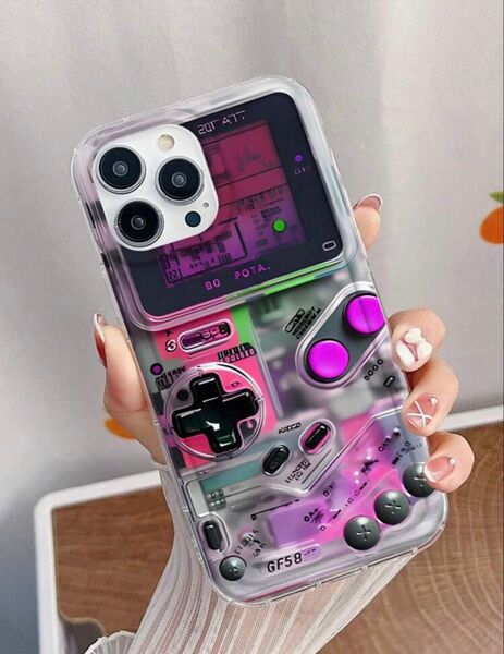 ☆SALE☆iPhone15用 スマホケース ソフトタイプ ゲームボーイ