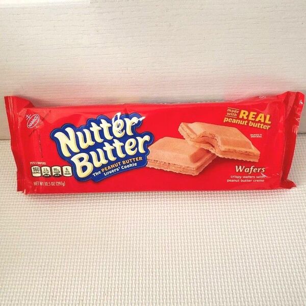 日本未発売 アメリカ直輸入 Nutter Butter ピーナッツバターウエハース