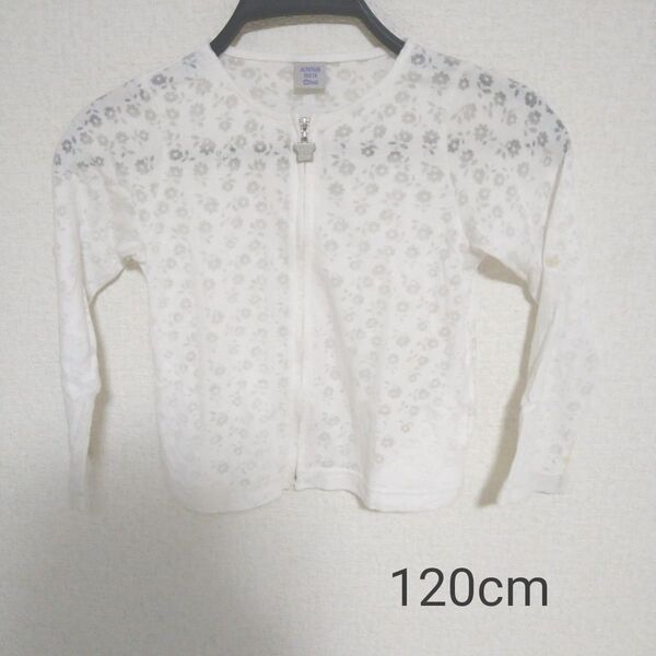 ANNA SUI mini カーディガン 白 花柄 レース 女の子 120