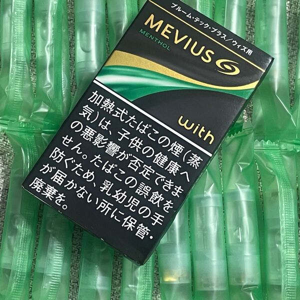 プルーム・テックプラスウィズ用純正カートリッジ 20本 メンソール プレミアムゴールドメンソール メビウス プルームテックプラス