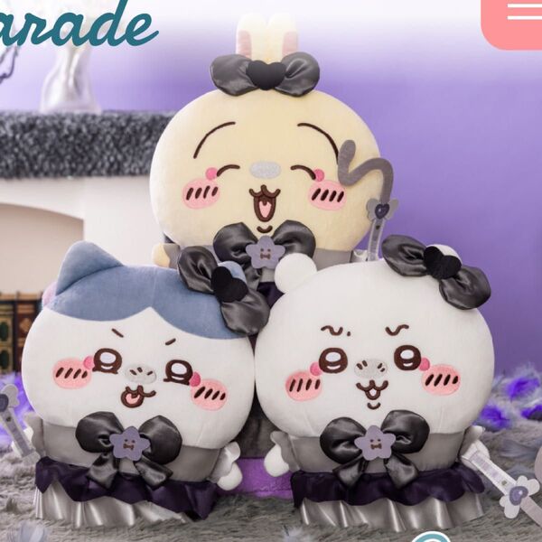 【新品タグ付き】うさぎ 超まじかるちいかわ 悪いバージョンだBIGぬいぐるみ ちいかわ ハチワレ うさぎ全3種セット
