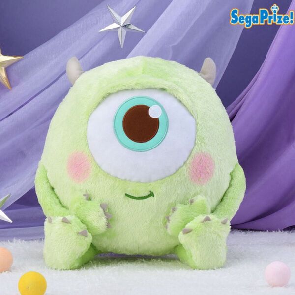 【新品タグ付き】セガオリジナル モンスターズ-ユニバーシティ赤いほっぺ” Lぬいぐるみちびっこピュアキラver.マイク・ワゾウスキ