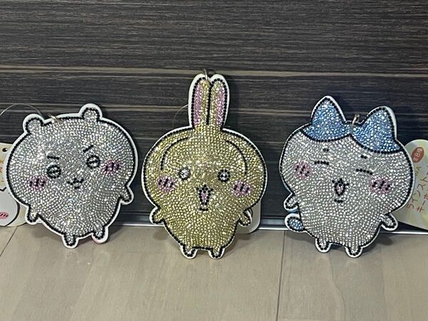 【新品タグ付き】 ちいかわ ラインストーンキーホルダー2 ちいかわ ハチワレ うさぎ 3種セット