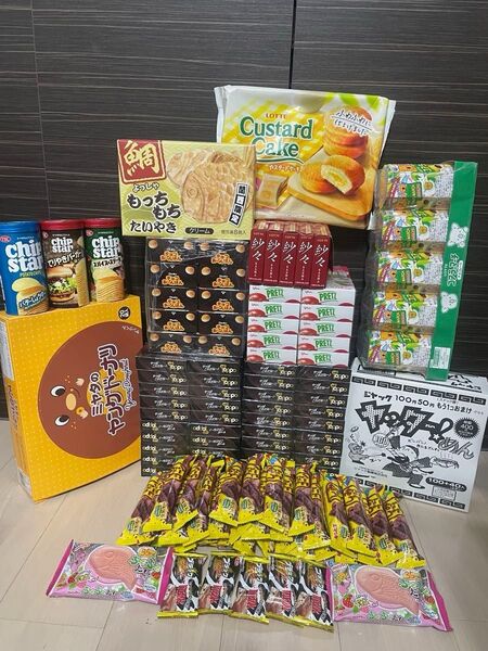 大量お菓子詰め合わせセットトッポ紗々チップスターコアラのマーチしみチョコチョコあんぱんプリッツヤングドーナツカスタードケーキ