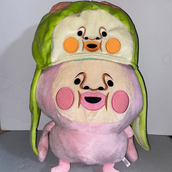 こびとづかん BIGぬいぐるみ カクレモモジリ なりきり帽子 スモモノウチ