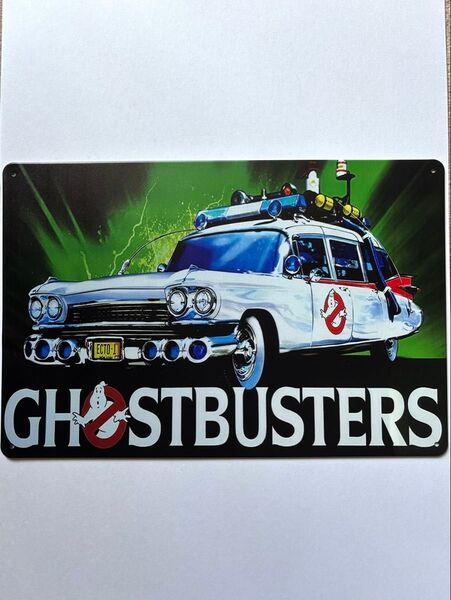 ゴーストバスターズ メタルサイン ECTO-1 映画グッズ アメトイ アメコミ雑貨 アメリカン雑貨